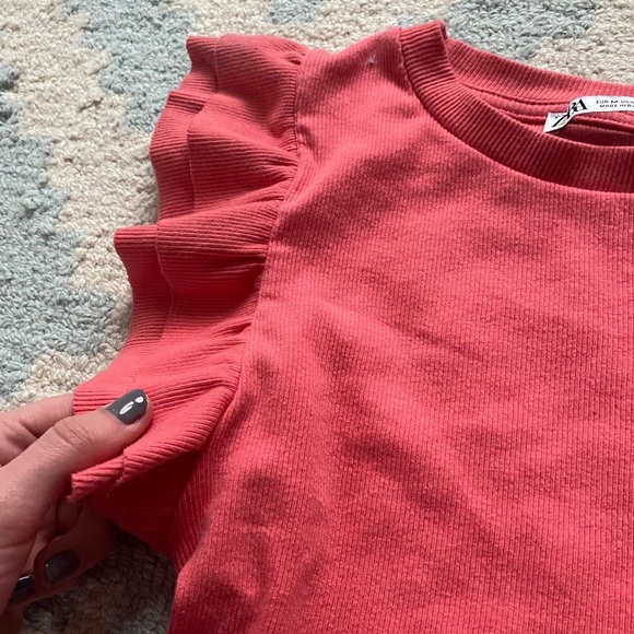 Zara Tops Zara Ruffled Top Poshmark